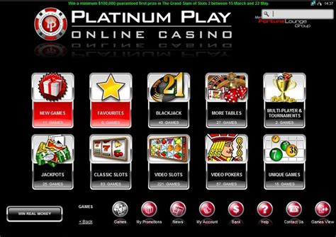 platinum play casino bonus
